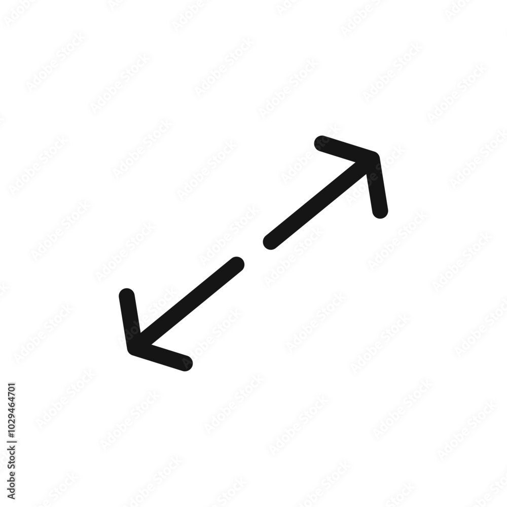 Expand icon Thin line art isolated Expand icon Thin line art isolated