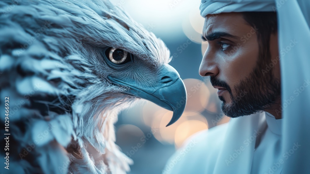 An evocative image capturing a deep connection between a man and a ...