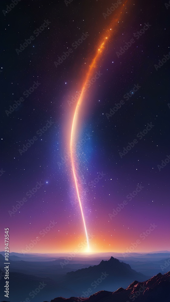Ethereal Comet in a Starry Universe Ethereal Comet in a Starry Universe
