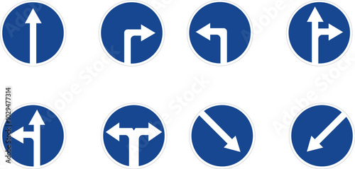 Road sign. Traffic regulations. European road sign. Flat vector illustration template.	