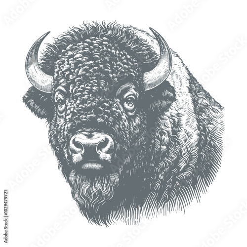 bison vector art