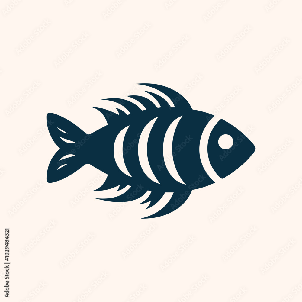 Fish logo silhouette vector illustration Fish logo silhouette vector illustration