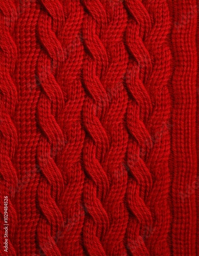 red wool knit texture