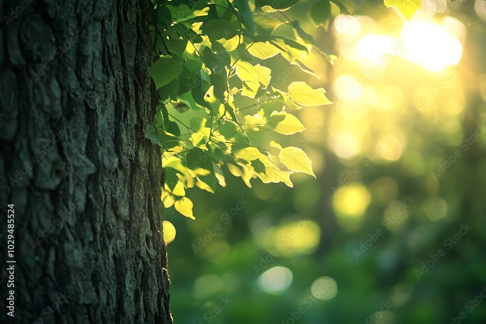 Obraz premium sunlight in the forest