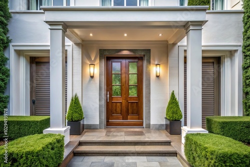 Modern entrance door for luxury house