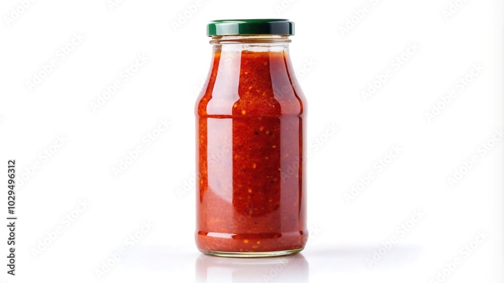 vinegar pepper paste on white background vinegar pepper paste on white background