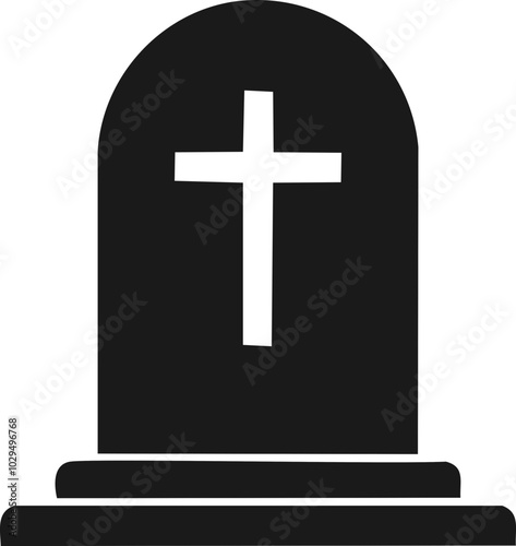 십자가 묘지, 묘비 일러스트