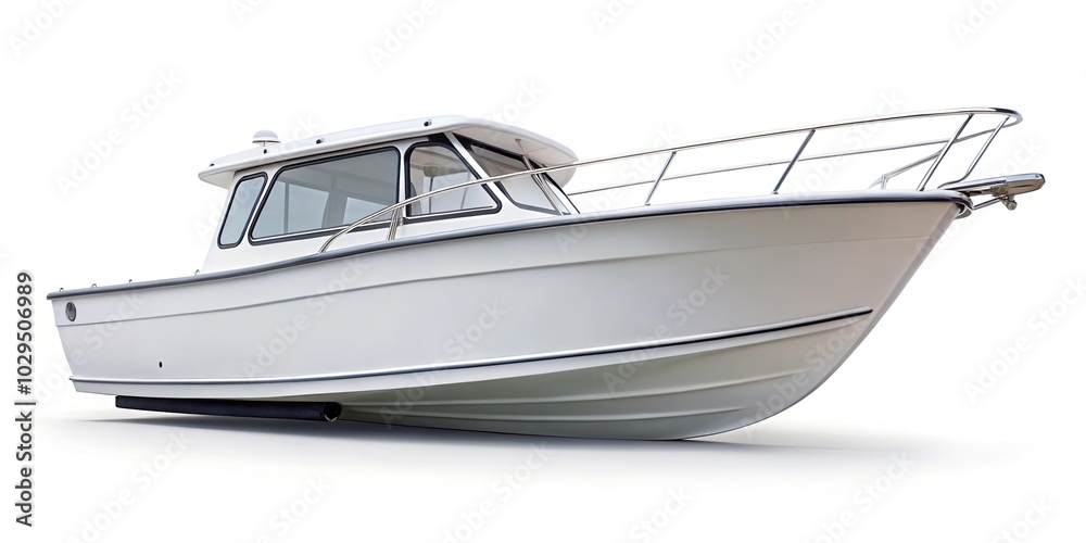 white boat isolated on white background closeup macro white boat isolated on white background closeup macro