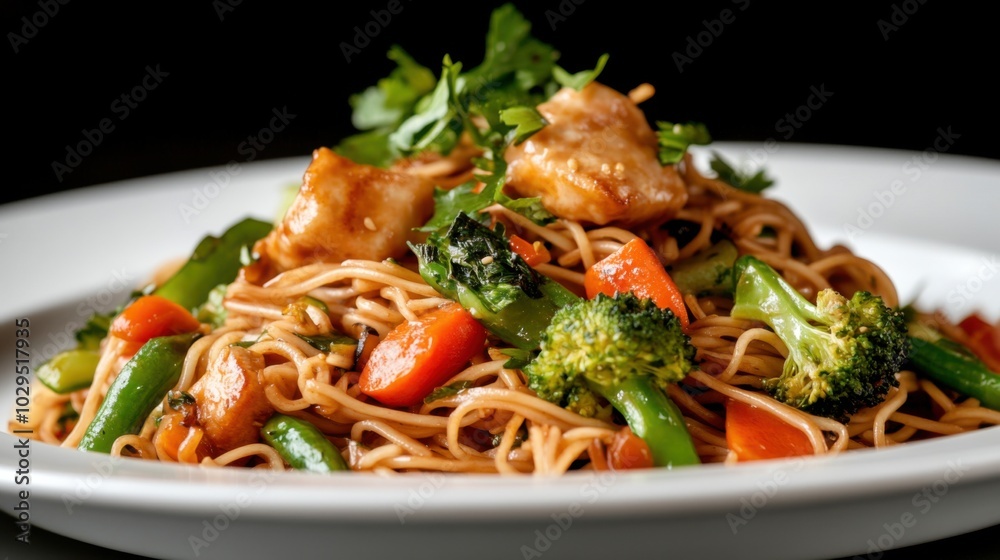 Delicious yakisoba noodles with stir-fried vegetables for culinary inspiration Delicious yakisoba noodles with stir-fried vegetables for culinary inspiration