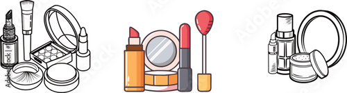 A set of  Makeup icon 