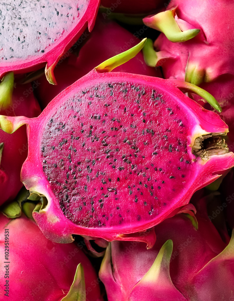 Fresh a pile of close-up Some dragon fruit texture, pattern background Fresh a pile of close-up Some dragon fruit texture, pattern background
