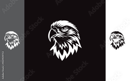 Eagle head icon modern vector photo