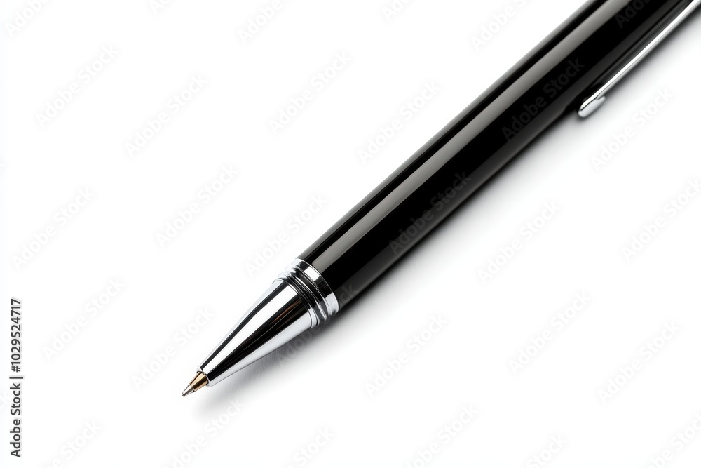 Black pen tip on white isolated background. Black pen tip on white isolated background.