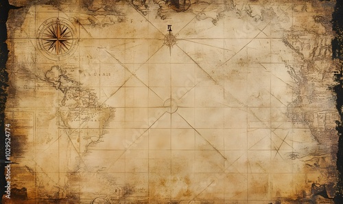 old nautical map background 