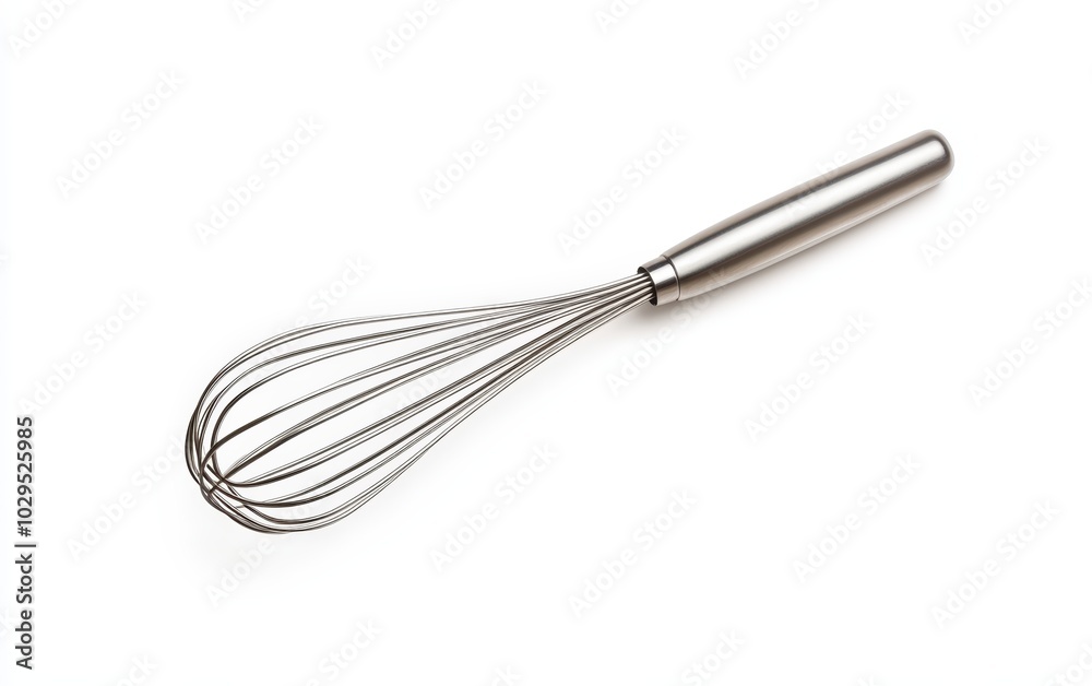 Stainless steel whisk on a white isolated background Stainless steel whisk on a white isolated background