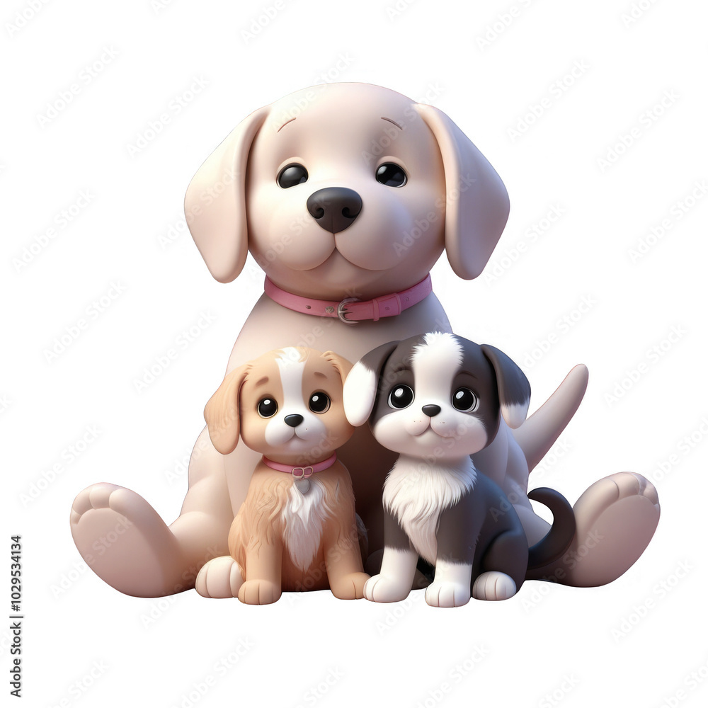 Playful Puppy and Kitten in Studio Playful Puppy and Kitten in Studio