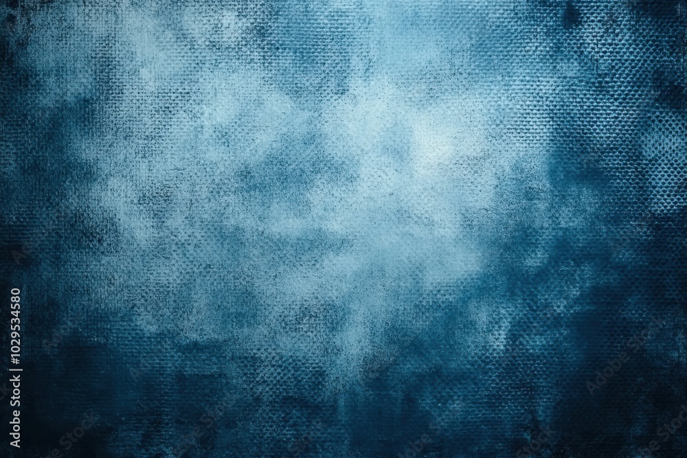 blue abstract background on canvas texture
