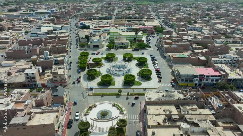 Plaza mayor de Huarmey en Perú Plaza mayor de Huarmey en Perú