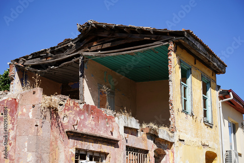 Old Building in Ayvalik Town, Balikesir, Turkiye photo