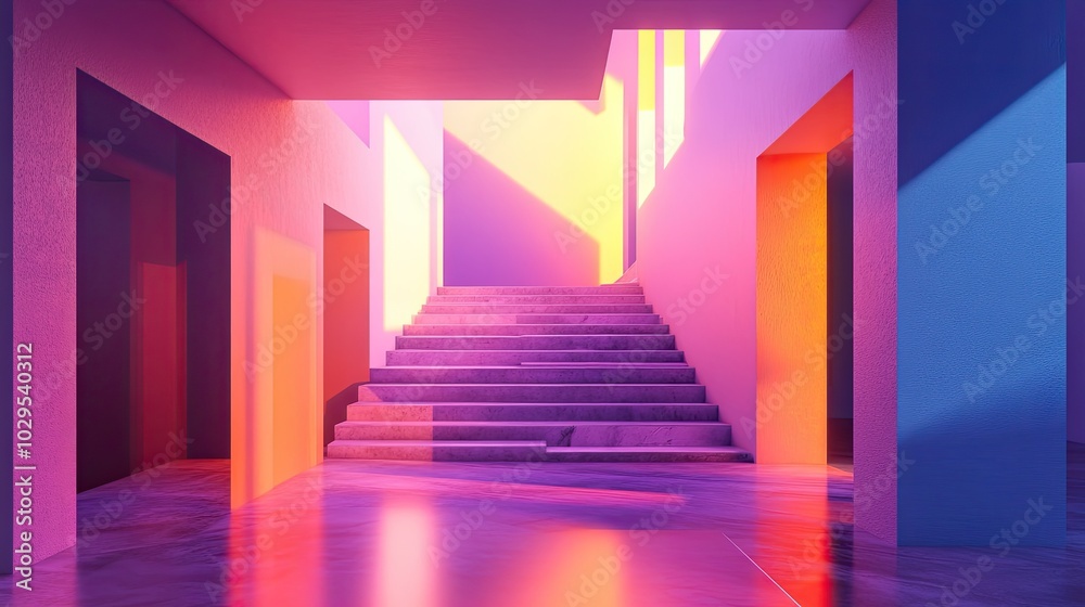 Colorful abstract architectural photography Colorful abstract architectural photography
