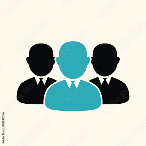 Businessman human icon vector