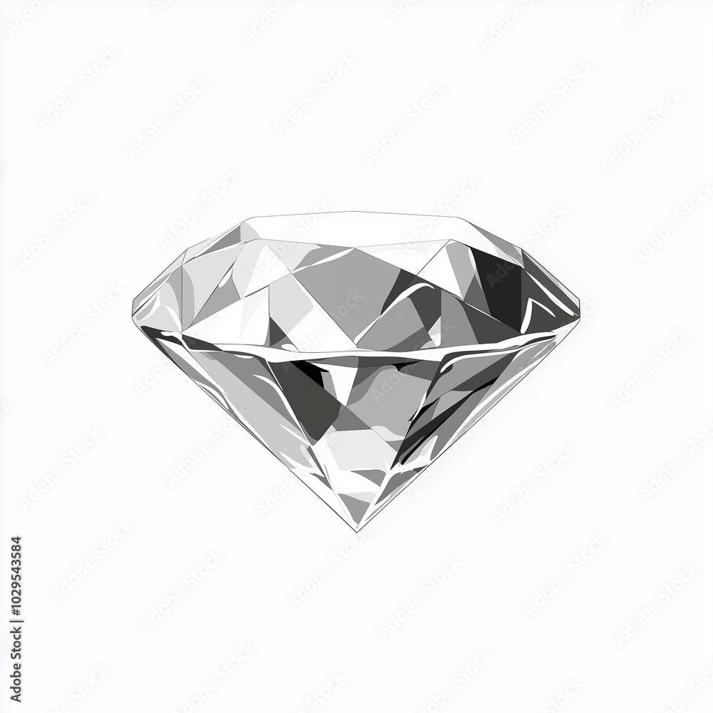 diamond on white background diamond on white background