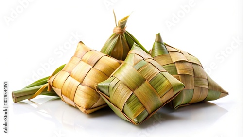 rice dumpling isolated on white background