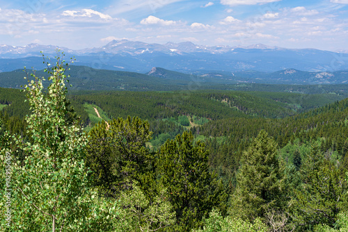 across continental divide at golden gate canyon state park golden colorado