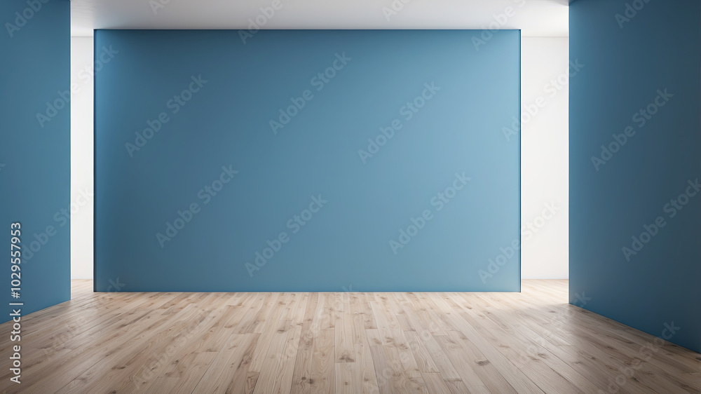 Empty room with blue wall , empty room interior , blue wall interior , blue wall interior Empty room with blue wall , empty room interior , blue wall interior , blue wall interior