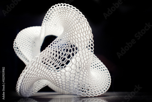 abstract multidimensional 3d shape, 3d printing