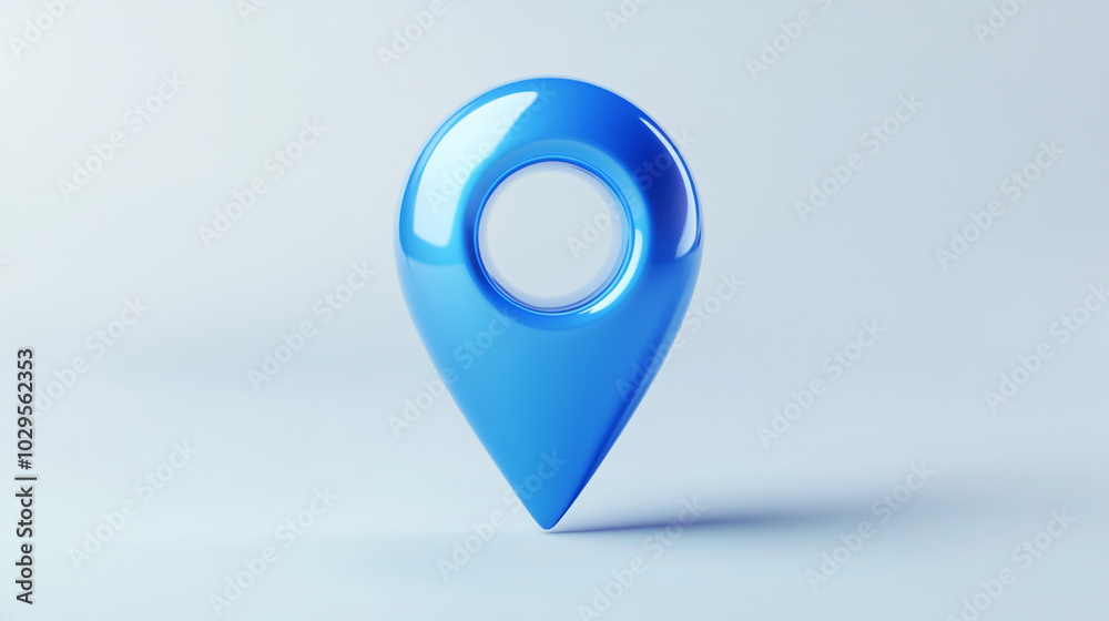 3D Blue Location Pin Icon Navigation GPS Map Destination Pinpoint 3D Blue Location Pin Icon Navigation GPS Map Destination Pinpoint