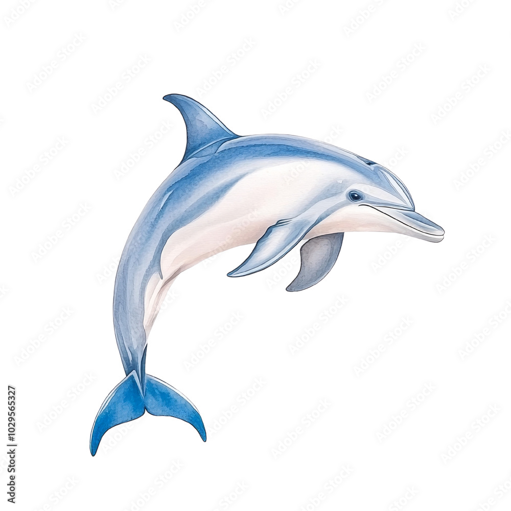 Fototapeta premium Dolphin in motion a captivating portrayal of marine life