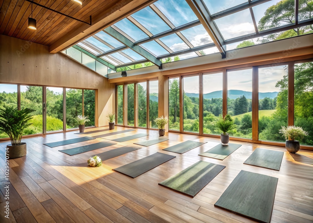Serene Yoga Studio in Nature - Diverse Meditation Spaces for Mindfulness and Wellness Serene Yoga Studio in Nature - Diverse Meditation Spaces for Mindfulness and Wellness