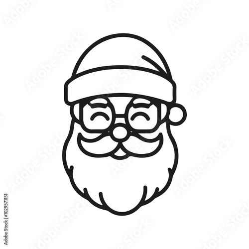 icon santa for natal