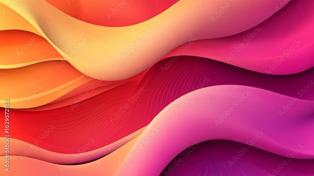 Abstract waves of orange, yellow, red, and pink create a vibrant and colorful background Abstract waves of orange, yellow, red, and pink create a vibrant and colorful background