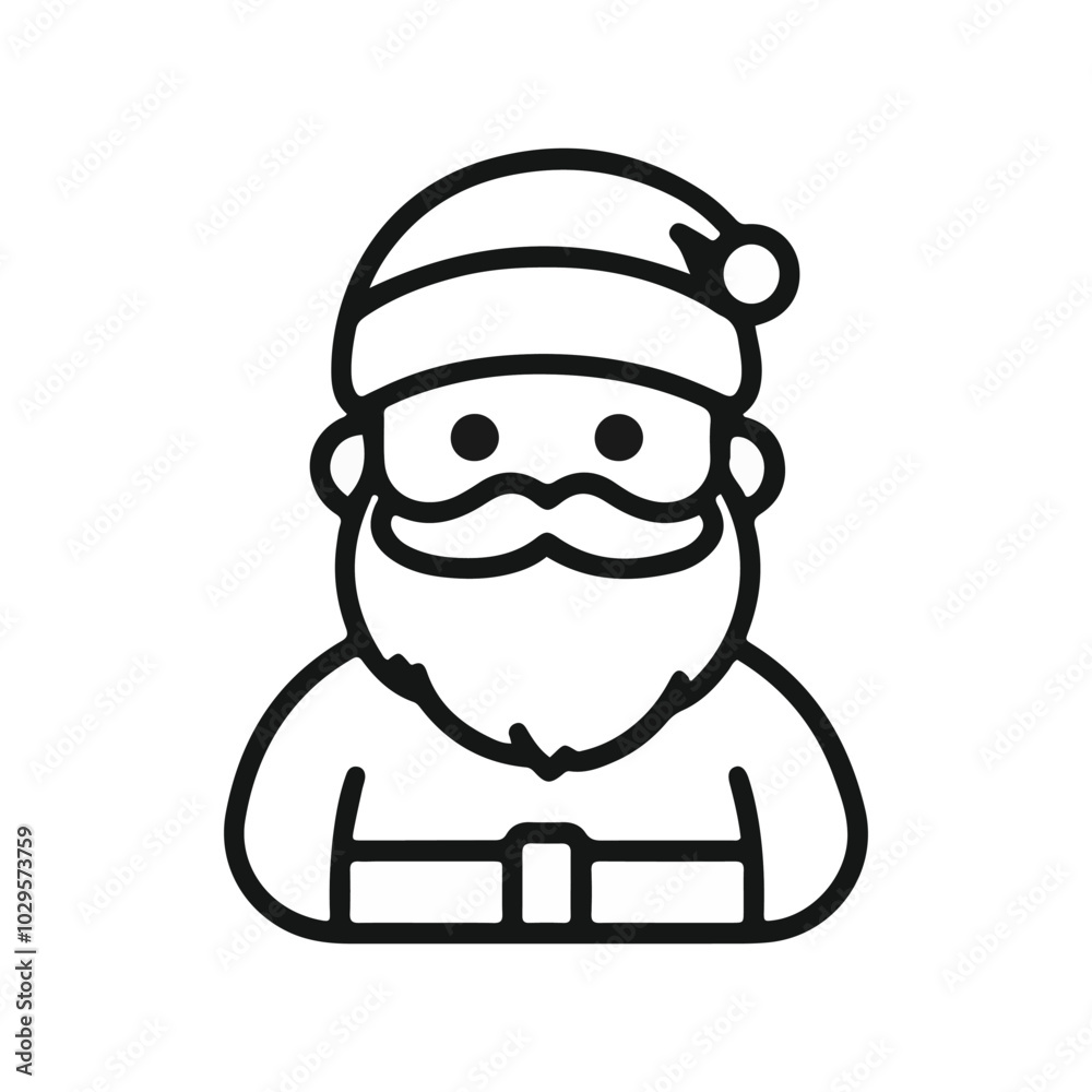 icon santa for natal