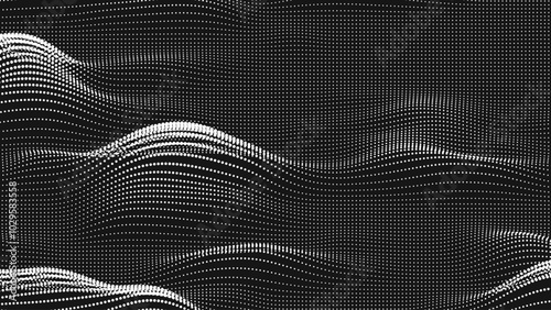 Point wave noise texture. Abstract dot background. Technological cyberspace background.