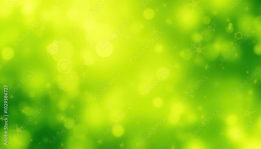 a green background with stars and blurry lights a green background with stars and blurry lights