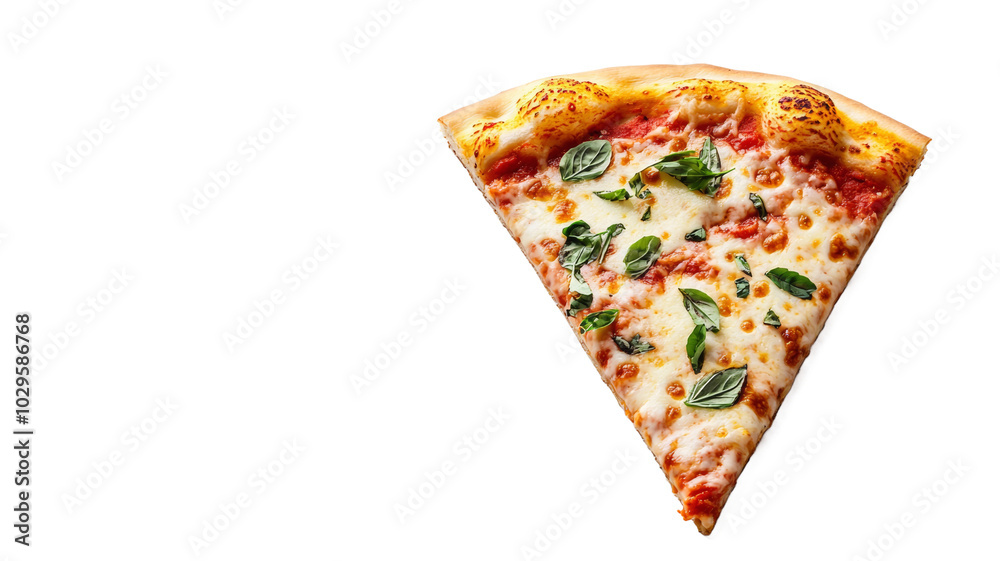 Appetizing slice of pizza on isolated background, template for designer project, PNG for mockup Appetizing slice of pizza on isolated background, template for designer project, PNG for mockup