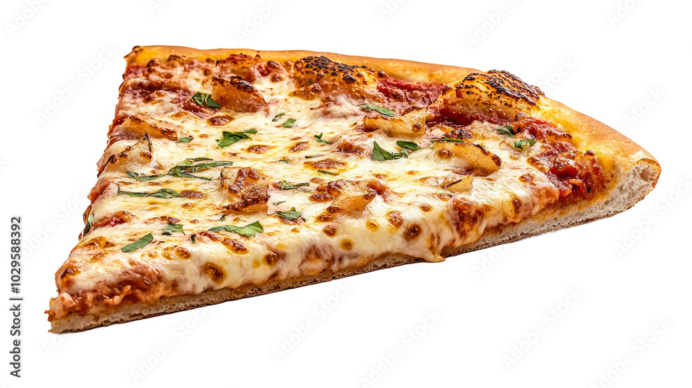 Appetizing slice of pizza on isolated background, template for designer project, PNG for mockup Appetizing slice of pizza on isolated background, template for designer project, PNG for mockup