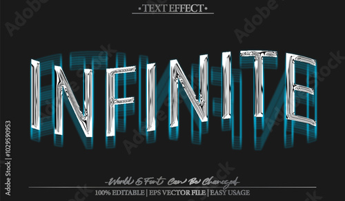 Infinite Vector Text Effect Editable Alphabet