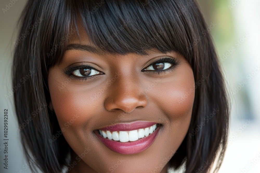 Close-up portrait of a woman. Background with selective focus and copy space for text Close-up portrait of a woman. Background with selective focus and copy space for text