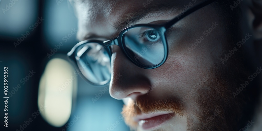 Modern Professional with Glasses Modern Professional with Glasses