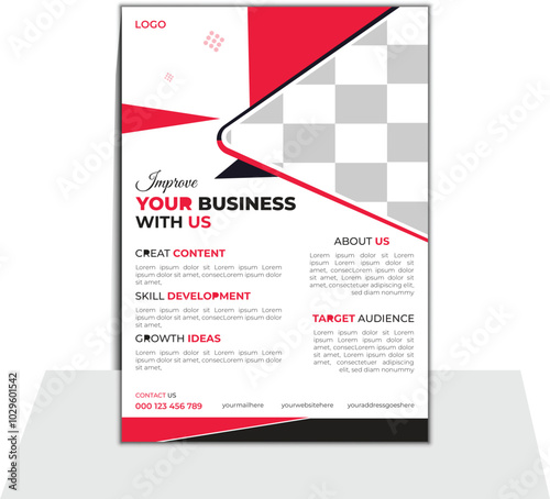 modern business flyer design template