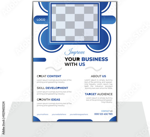 modern business artful flyer template