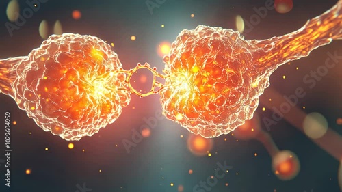 Synapse Connection -  Microscopic View