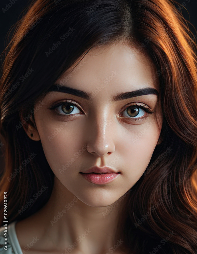 Fototapeta premium portrait of a woman with makeup