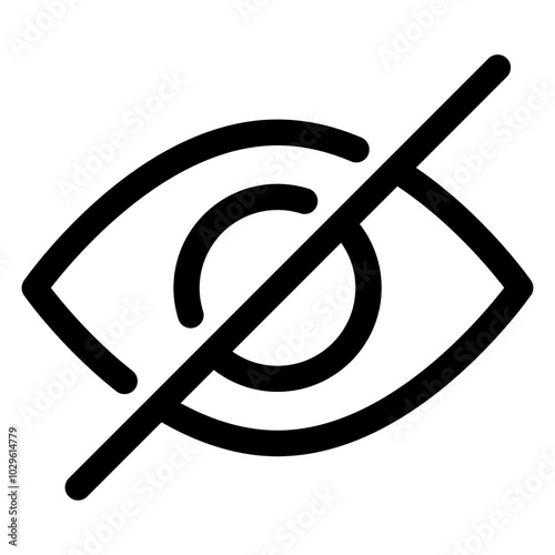 not visible icon
