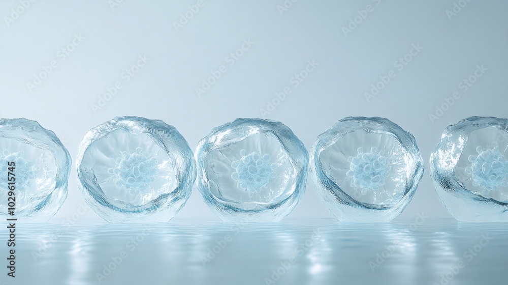 Ethereal Transparency in Cellular Structures and Fluid Dynamics