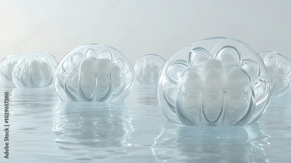 Ethereal Transparency in Cellular Structures and Fluid Dynamics Ethereal Transparency in Cellular Structures and Fluid Dynamics